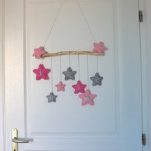 Charger l'image dans la galerie, mobile étoiles tons rose et gris