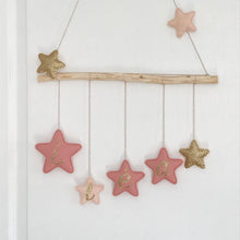 Charger l'image dans la galerie, mobile étoiles tons rose et gris